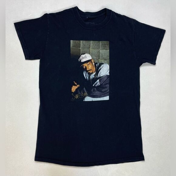 Snoop Dogg Graphic T-shirt Women Small Black Short Sleeve Music - Picture 1 of 5